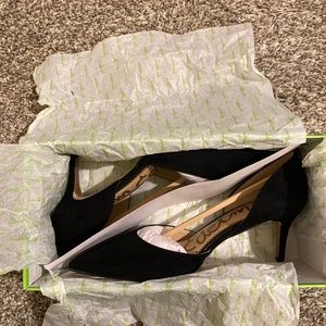 Sam Edelman Black Suede Heels